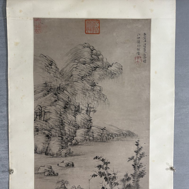 清 倪瓒（款） 山水 - 图2