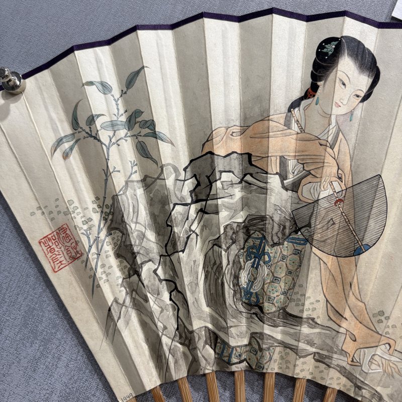 近现代 谢慕连 王福厂 仕女 书法 - 图2