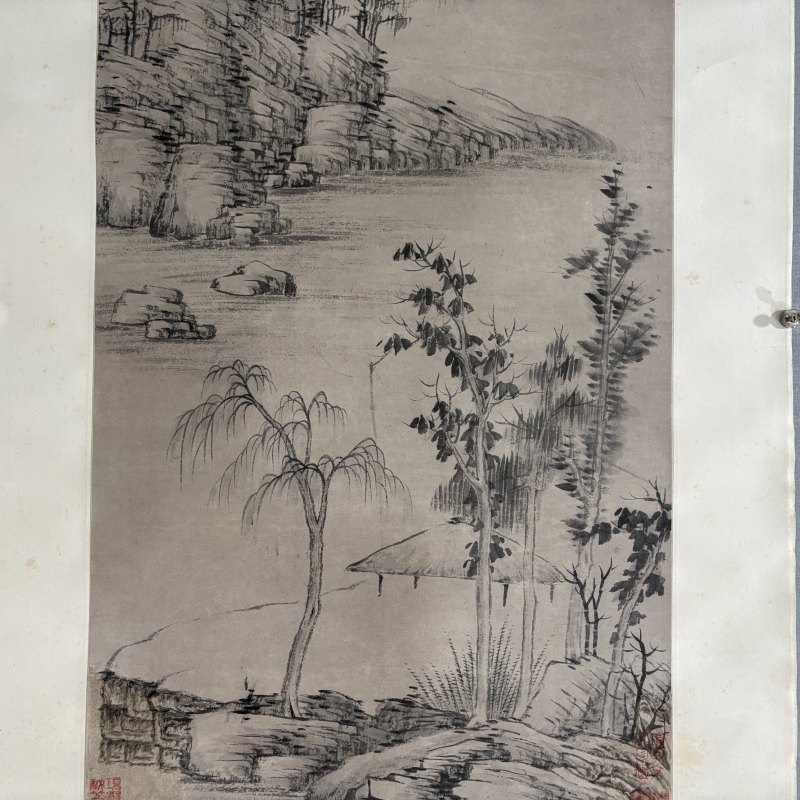 清 倪瓒（款） 山水 - 图3
