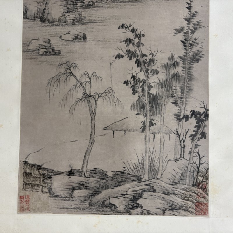 清 倪瓒（款） 山水 - 图4