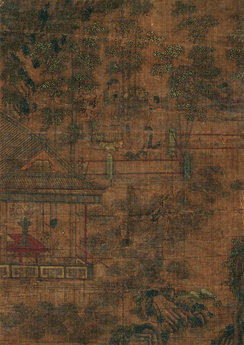 清 马贲（款） 亭台楼阁
