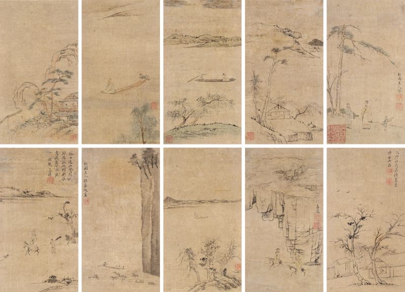 清 程嘉燧 山水