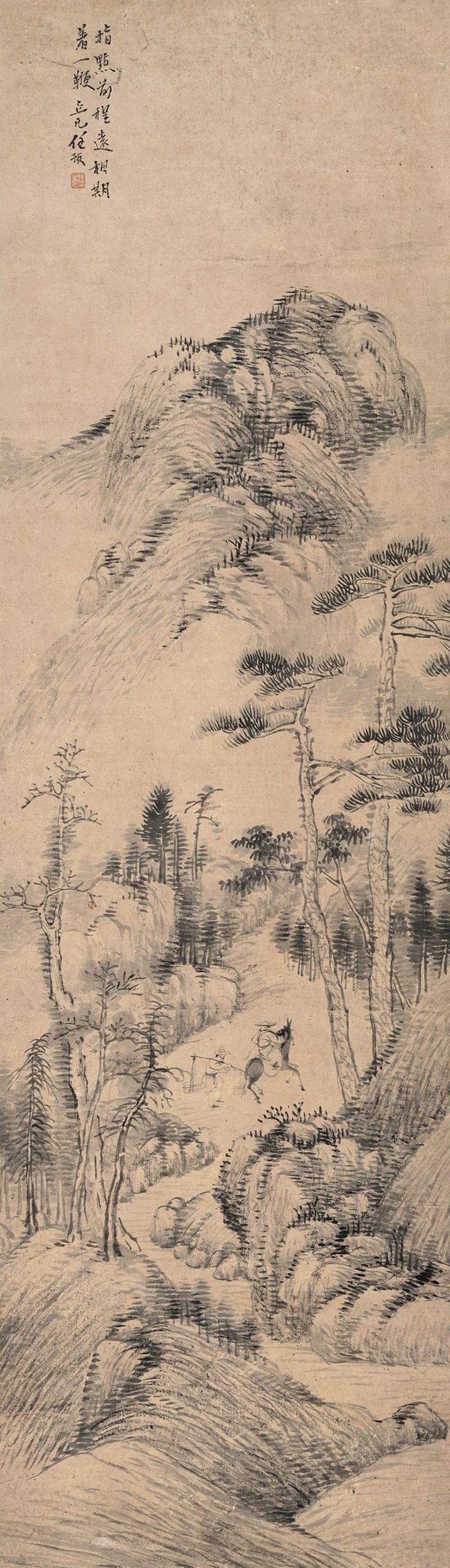 清 任预 山水