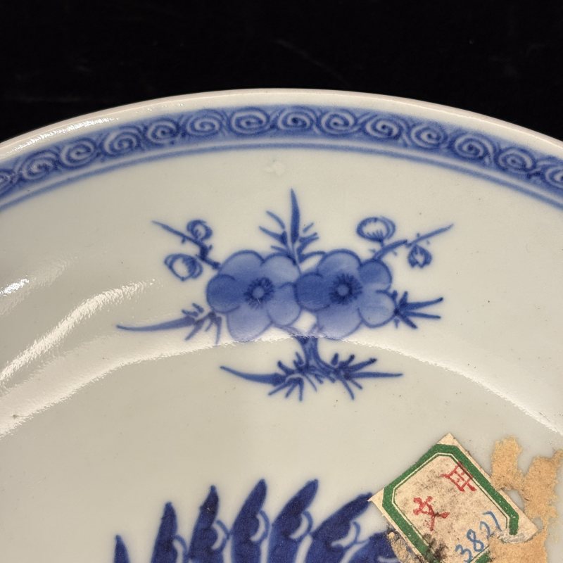 清 青花四季花卉纹盘一对 - 图13