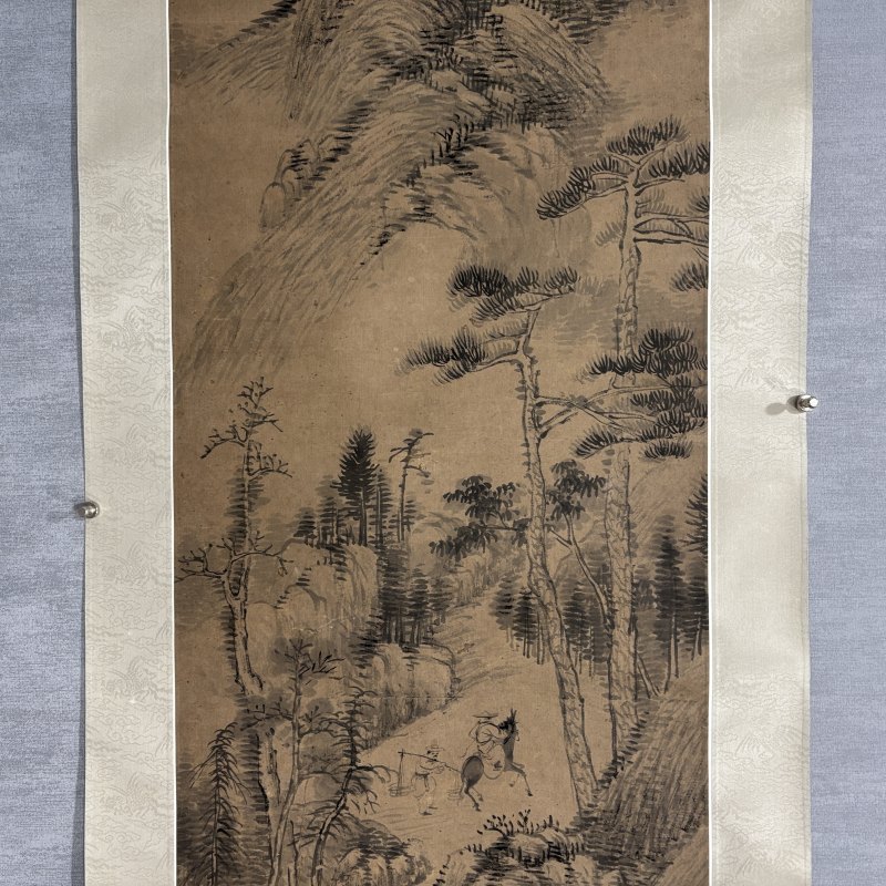 清 任预 山水 - 图3