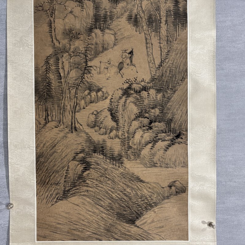 清 任预 山水 - 图4