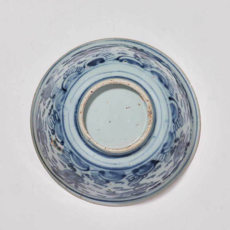 明晚期 青花瑞兽纹碗 - 图6