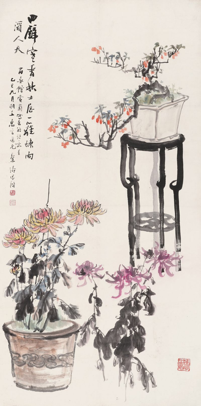 近现代 张辛稼 清供