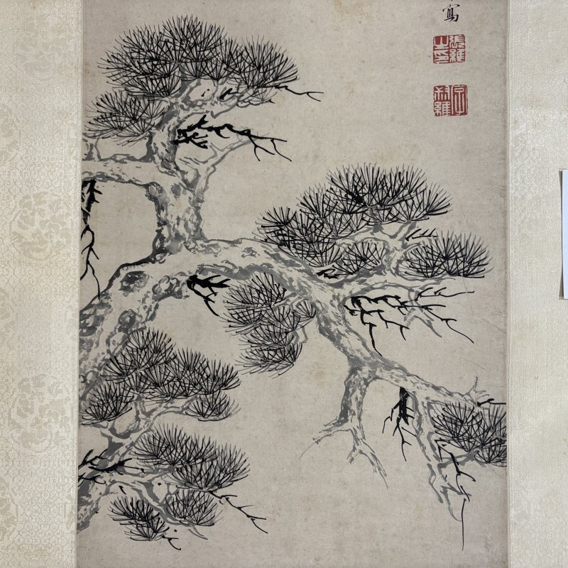 清 张维 松树 - 图2