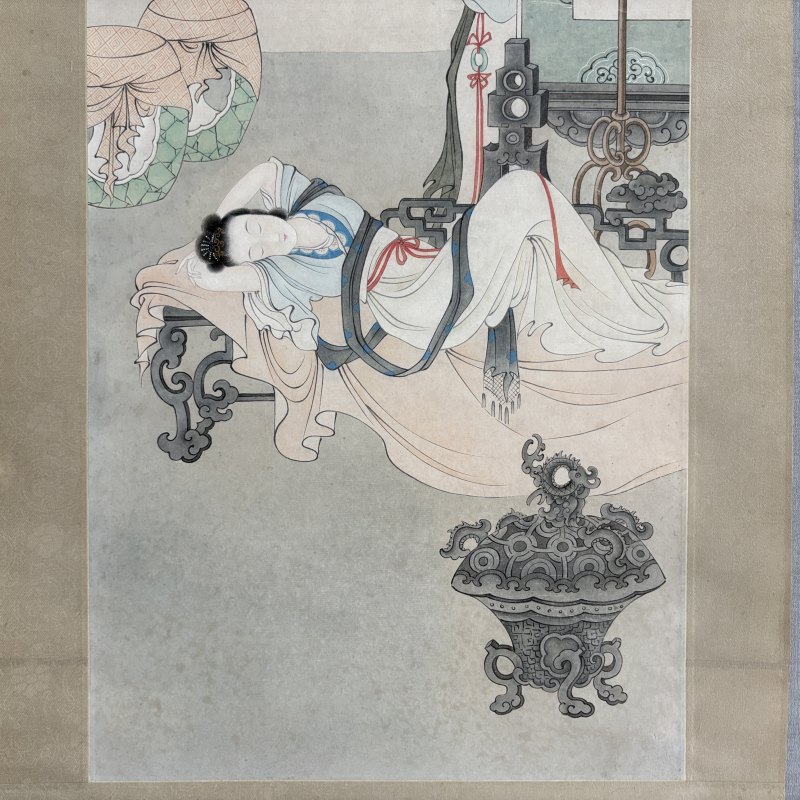 近现代 谢之光 仕女 - 图2