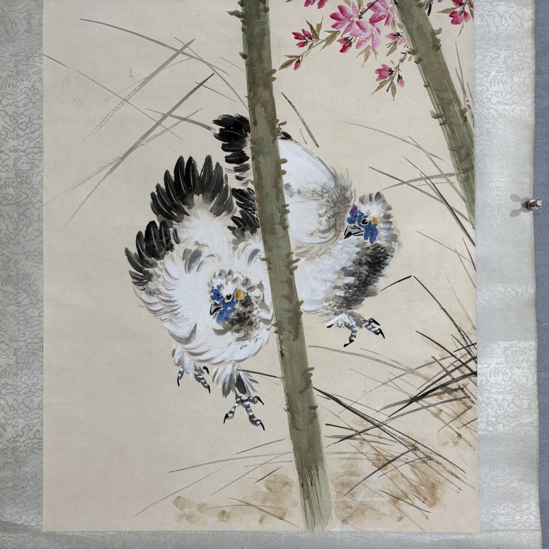 近现代 张书旂 花鸡 - 图4