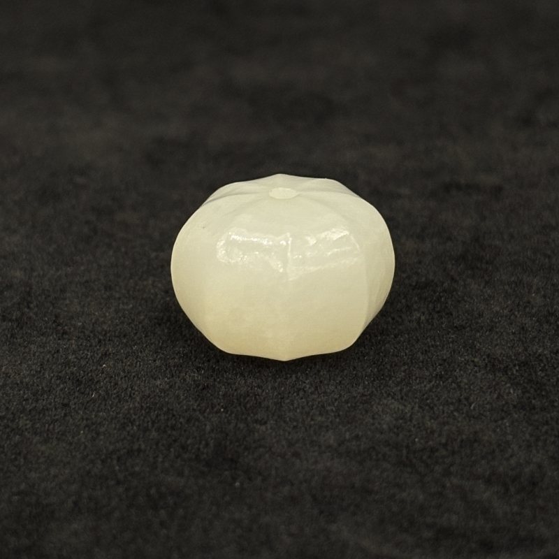 清 白玉珠 玉琮 白玉雕螭龙印钮一组 - 图5