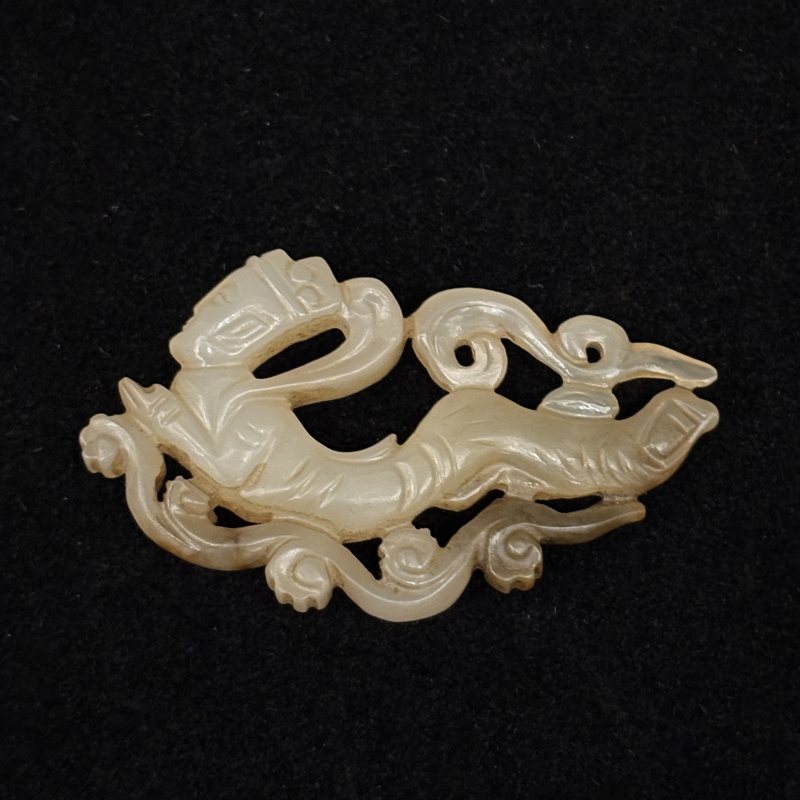 清 白玉飞天挂件 白玉童子挂件两件 - 图10