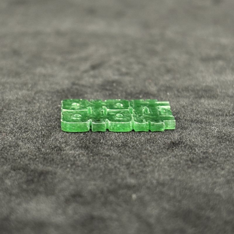 清 翡翠双喜挂件 翡翠牛 翡翠狗一组 - 图13