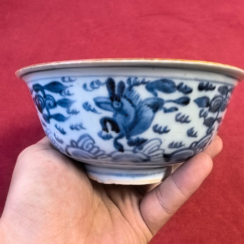 明晚期 青花瑞兽纹碗 - 图10