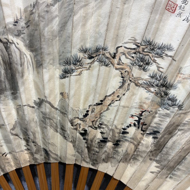 近现代 冯超然 孙琼华 山水 兰花 - 图3