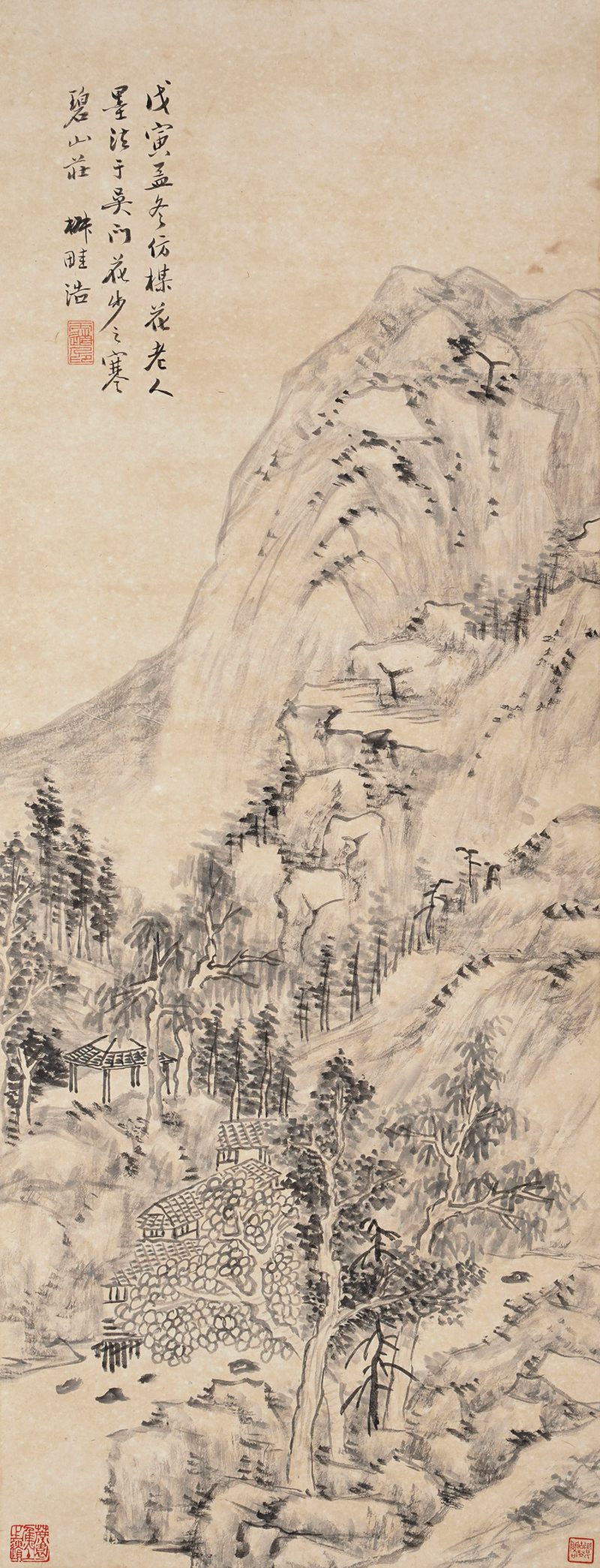 清 王学浩 山水
