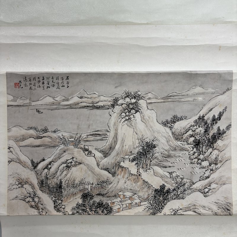 清 李振先 山水四条屏 - 图9