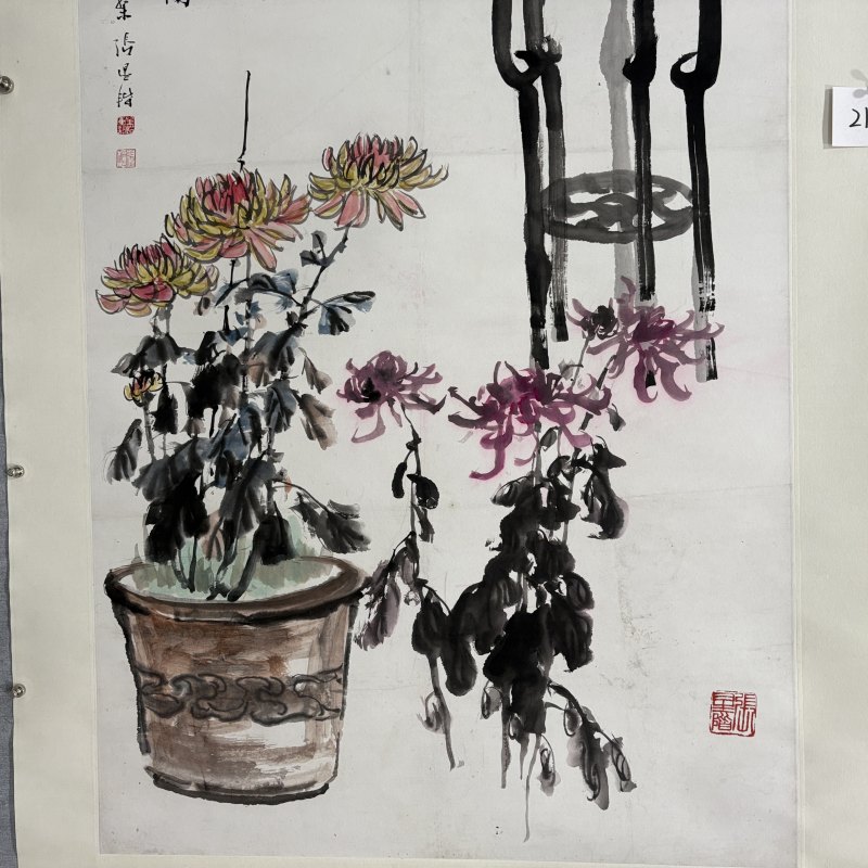近现代 张辛稼 清供 - 图4