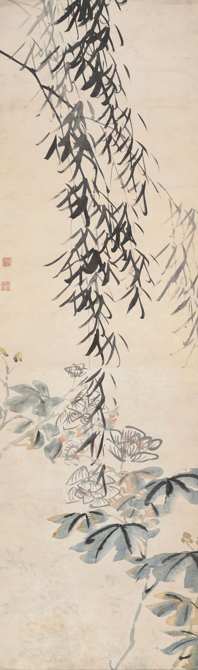 清 张赐宁 花柳