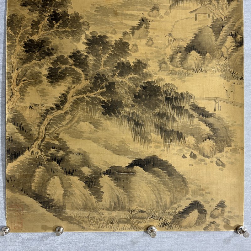 清 罗牧 山水 - 图5