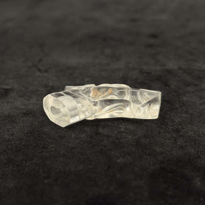 清 水晶钱币挂件 水晶龙头两件 - 图5