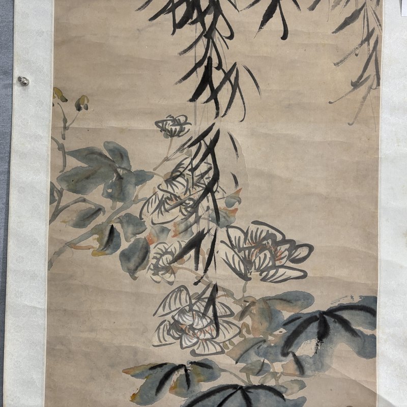 清 张赐宁 花柳 - 图4