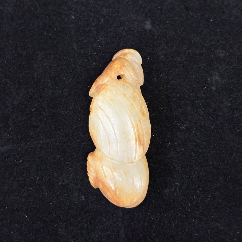 清 白玉胡人 白玉童子牧牛 白玉鹭鸶一组 - 图4