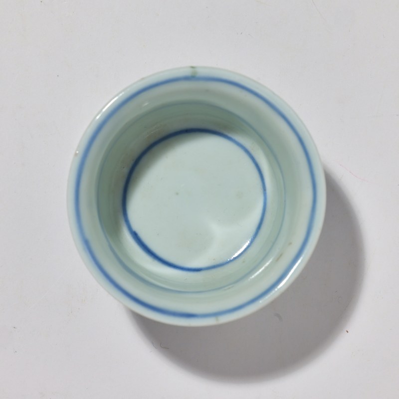 清晚期 青花岁寒三友纹杯 - 图6