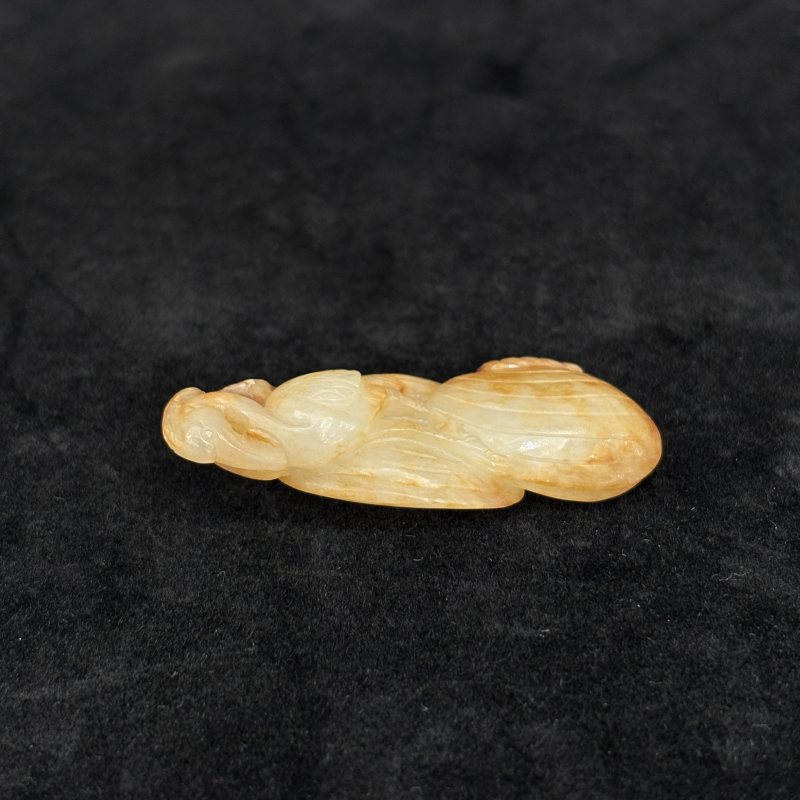 清 白玉胡人 白玉童子牧牛 白玉鹭鸶一组 - 图5