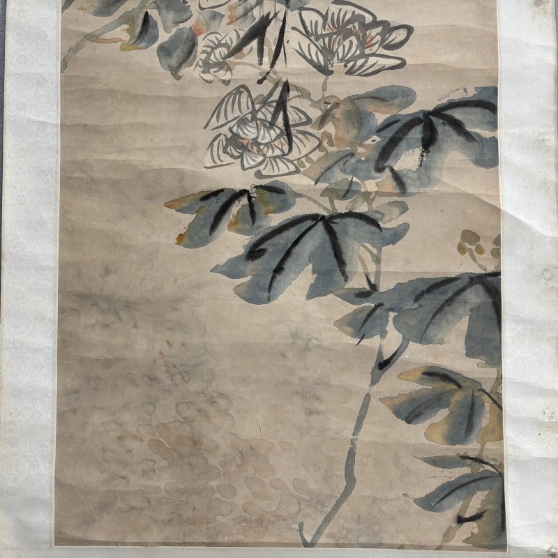 清 张赐宁 花柳 - 图5