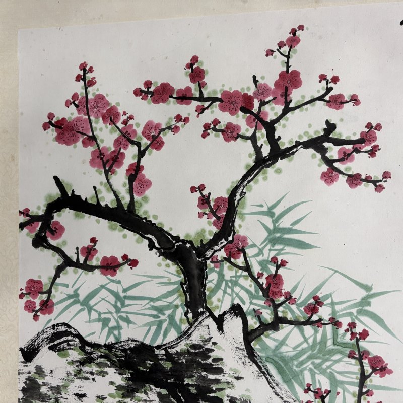 近现代 谢稚柳 梅石 - 图2