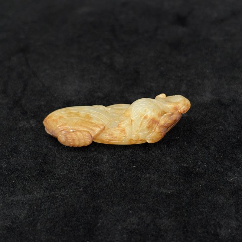 清 白玉胡人 白玉童子牧牛 白玉鹭鸶一组 - 图6