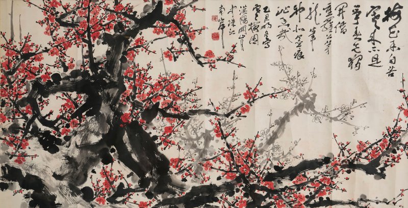 關山月 臘梅 設色紙本 鏡心 一九八五年作 | GUAN SHANYUE (1912-2000) - 图1