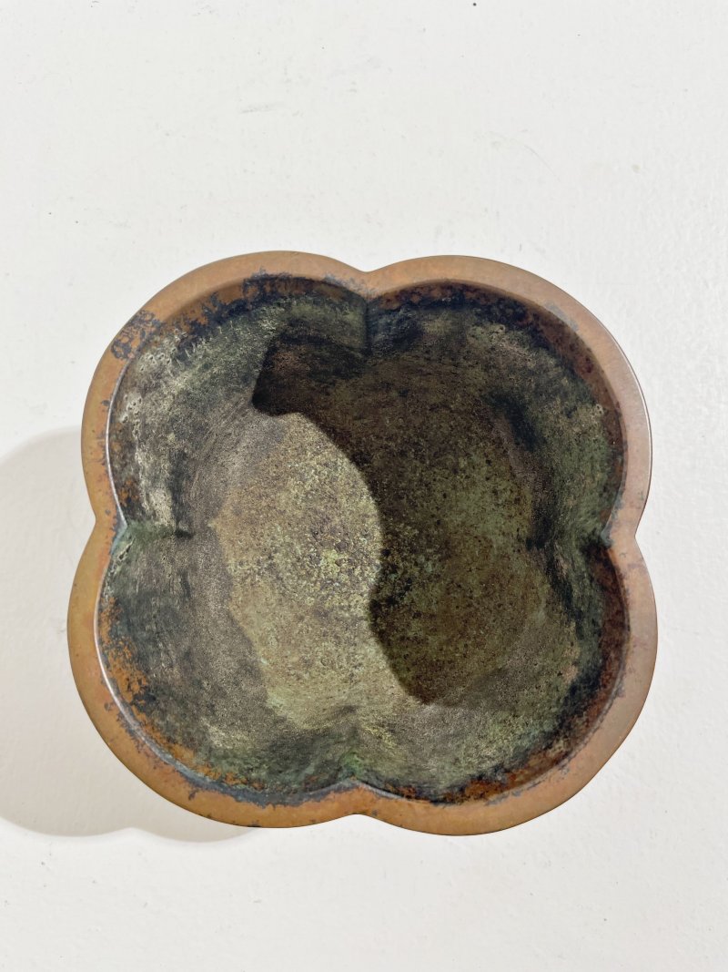 二十世紀 銅香爐 「宣德年製」底款 | A BRONZE FOUR LOBED INCENSE BURNER - 图8