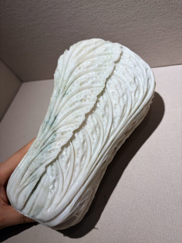 清 翡翠白菜摆件 - 图4