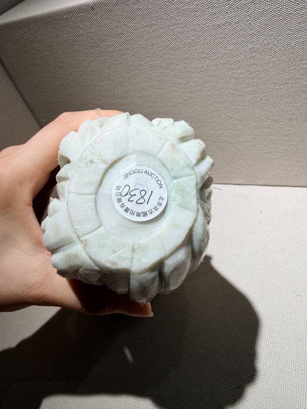 清 翡翠白菜摆件 - 图5
