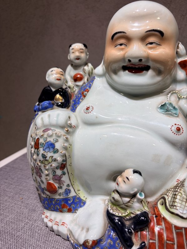 民国 粉彩五子弥勒佛 - 图7