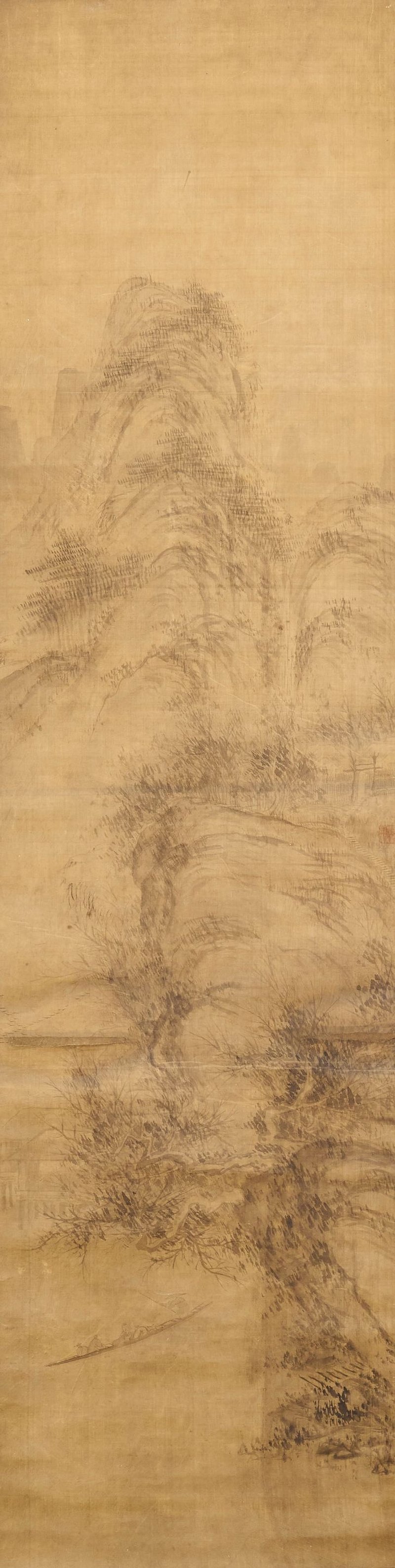 佚名 山水 水墨絹本 立軸 | ANONYMOUS (QING DYNASTY)