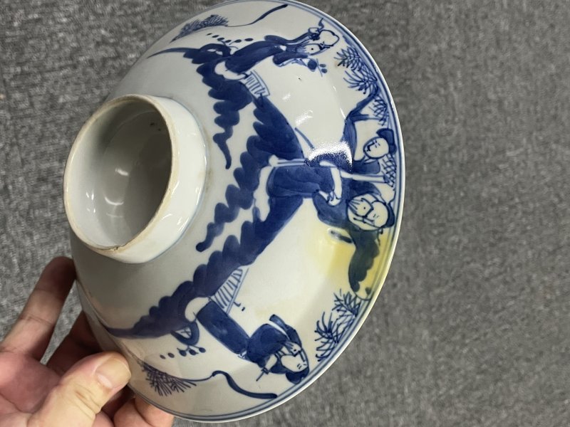 清 青花三星碗 - 图4