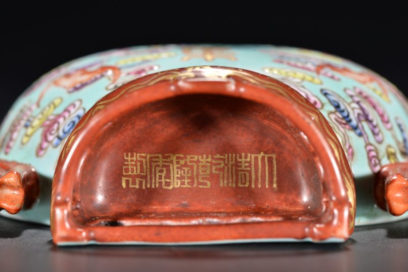 清 粉彩葫芦万代壁瓶 - 图6