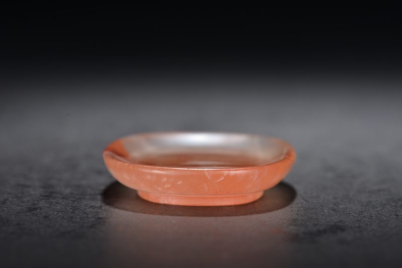 清 玛瑙烟壶、烟碟（2件） - 图5