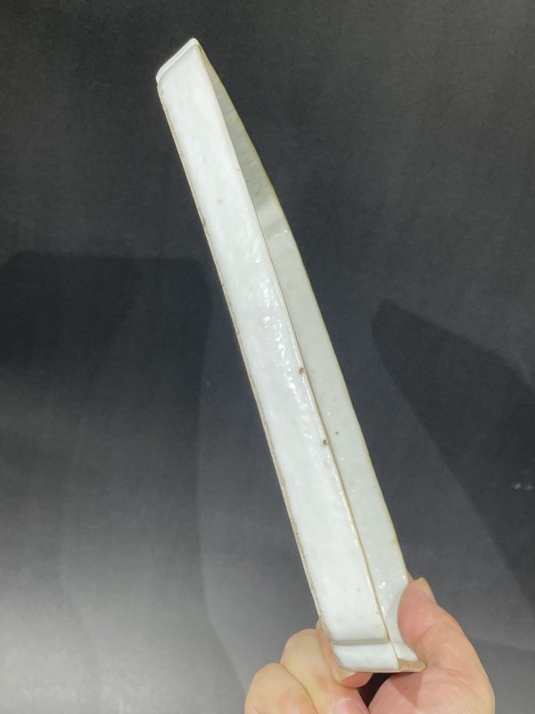 晚清 粉彩人物倭角人物方形托盘 - 图7