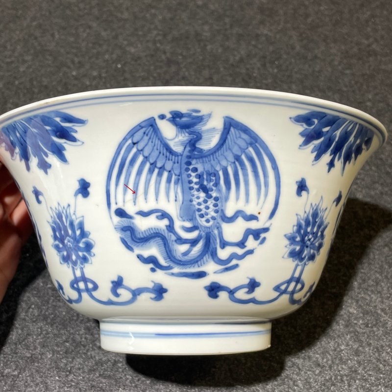 清康熙青花龙纹碗-多宝古瓷宝典