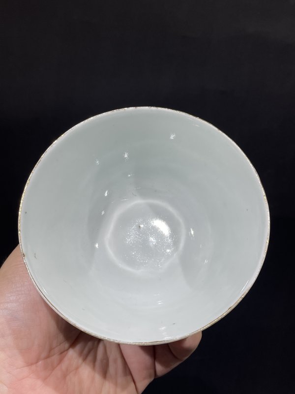 民国 粉彩芭彼花盖碗 - 图6