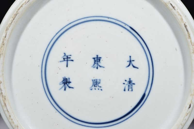 清康熙 青花三国演义故事图花觚 - 图6