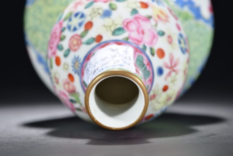 民国 料彩葫芦瓶 - 图8