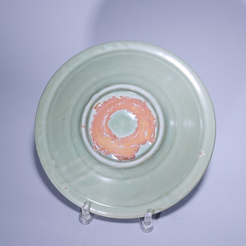 明代 龙泉窑青釉印花洗 - 图3