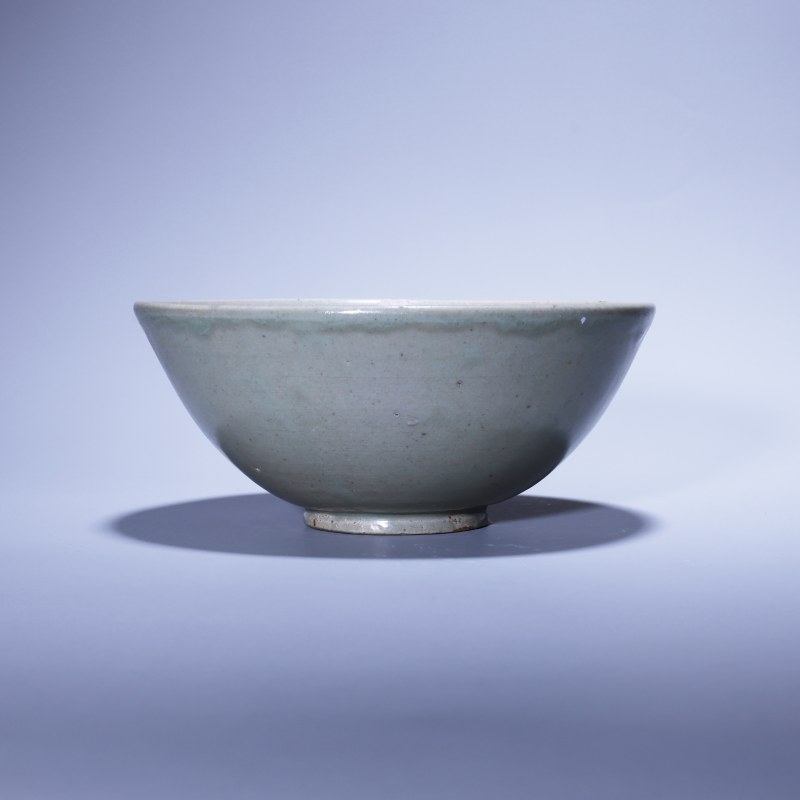 明代 龙泉窑青釉刻花碗 - 图2