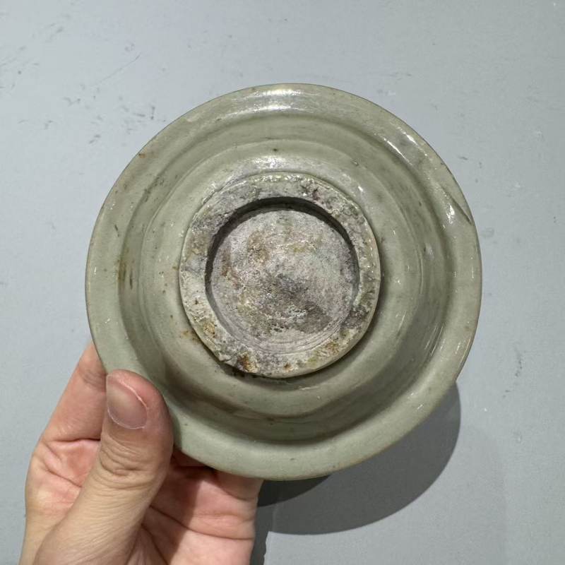 明代 青釉双鱼洗 - 图6